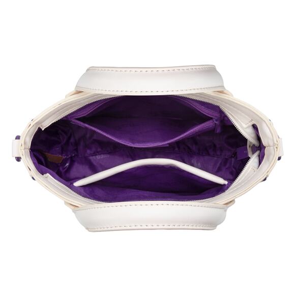 TCU Horned Frogs Light Beige Small Crossbody Bag w/ Coin Purse NWT NCAA Official - Picture 6 of 6